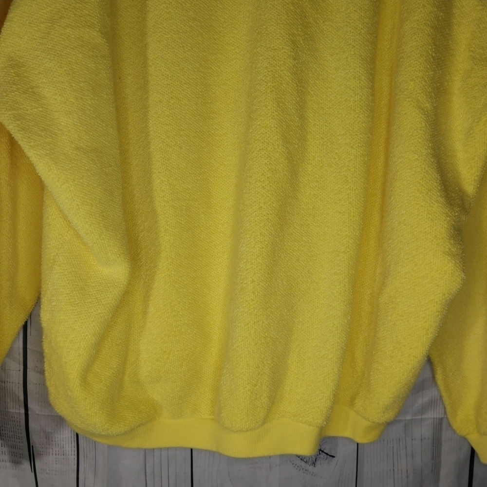 Express EXP Crewneck Vintage 90’s Yellow Retro Oversized Sweatshirt - Picture 10 of 14